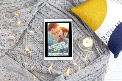 beautiful collision by tori alvarez flat lay its a writers life for me book review